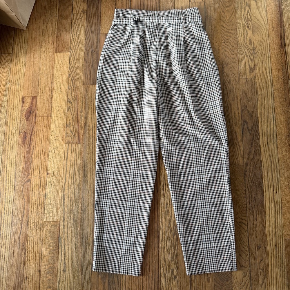 Zara Basic Pants Size S Women’s Checkered - Picture 11 of 14